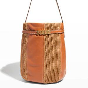 NWT STAUD Cabana Large Raffia Tote